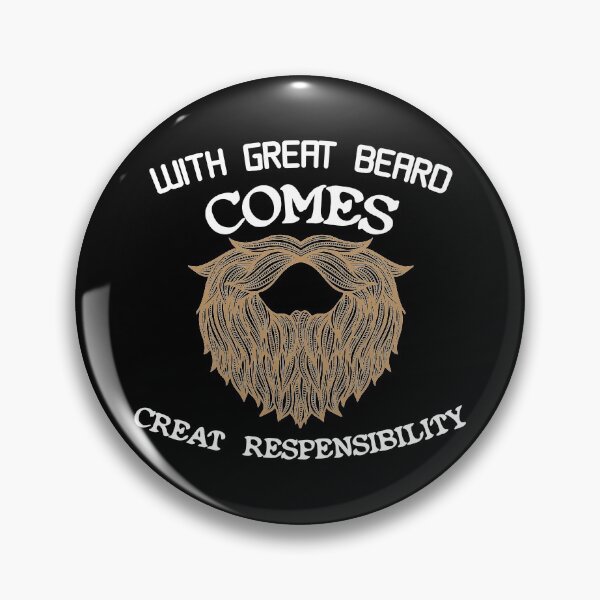 Item preview, With Great Beard Comes Creat Respensibility Classic T-shirt Gift Lover Beard Essential T-shirt , dads with beards T-shirt designed and sold by Achrafilla1.