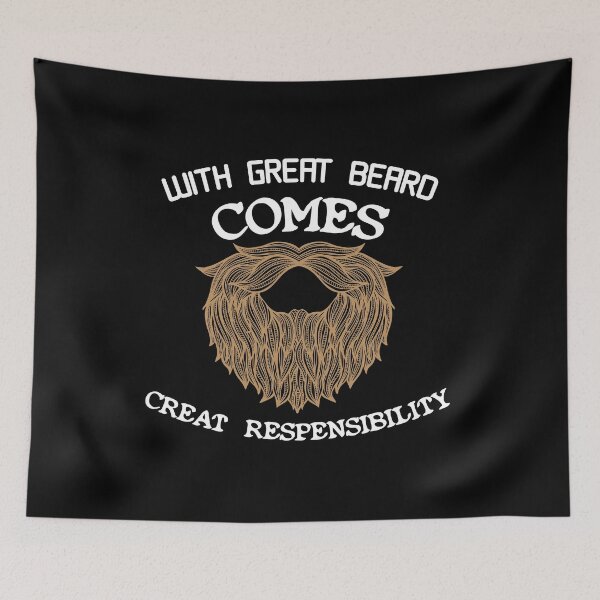 Item preview, With Great Beard Comes Creat Respensibility Classic T-shirt Gift Lover Beard Essential T-shirt , dads with beards T-shirt designed and sold by Achrafilla1.