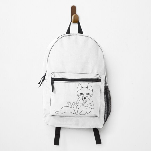 Item preview, a full-length fox drawn with lines is laughing designed and sold by nataliavavilina.