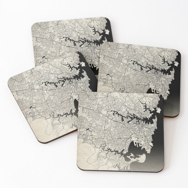 Item preview, Sydney Australia Vintage Street Map With Co-ordinates designed and sold by RossWilson12.