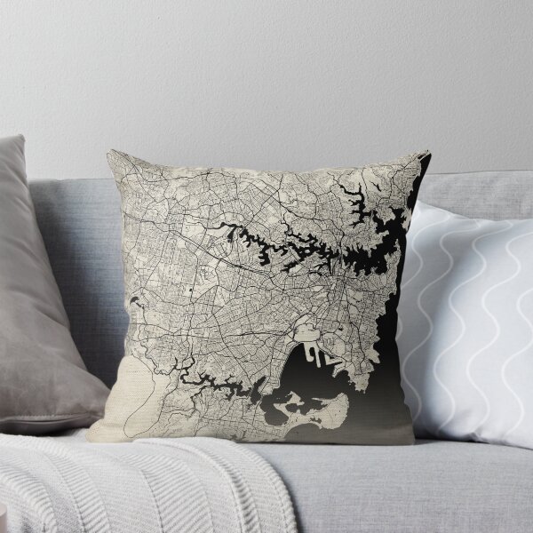 Item preview, Sydney Australia Vintage Street Map With Co-ordinates designed and sold by RossWilson12.