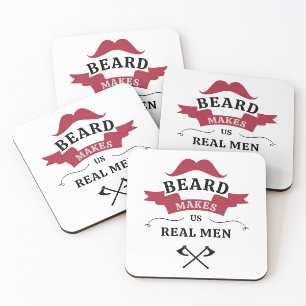 Item preview, Beard makes us real men designed and sold by InkTeeArt.