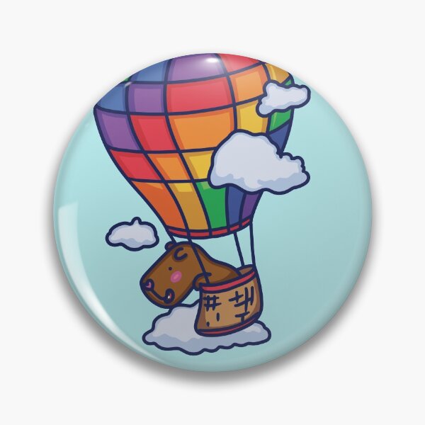 Item preview, Hot Air Balloon Adventures with Coby Capybara designed and sold by Pigapalooza.