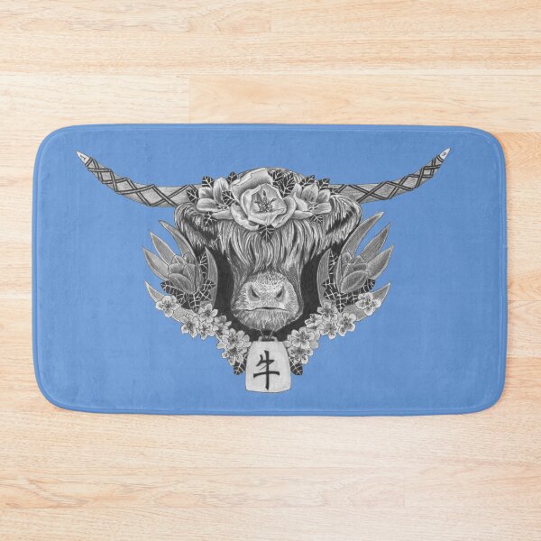 Item preview, The Year of the Ox (Calm Blue Background) designed and sold by WaterGardens.