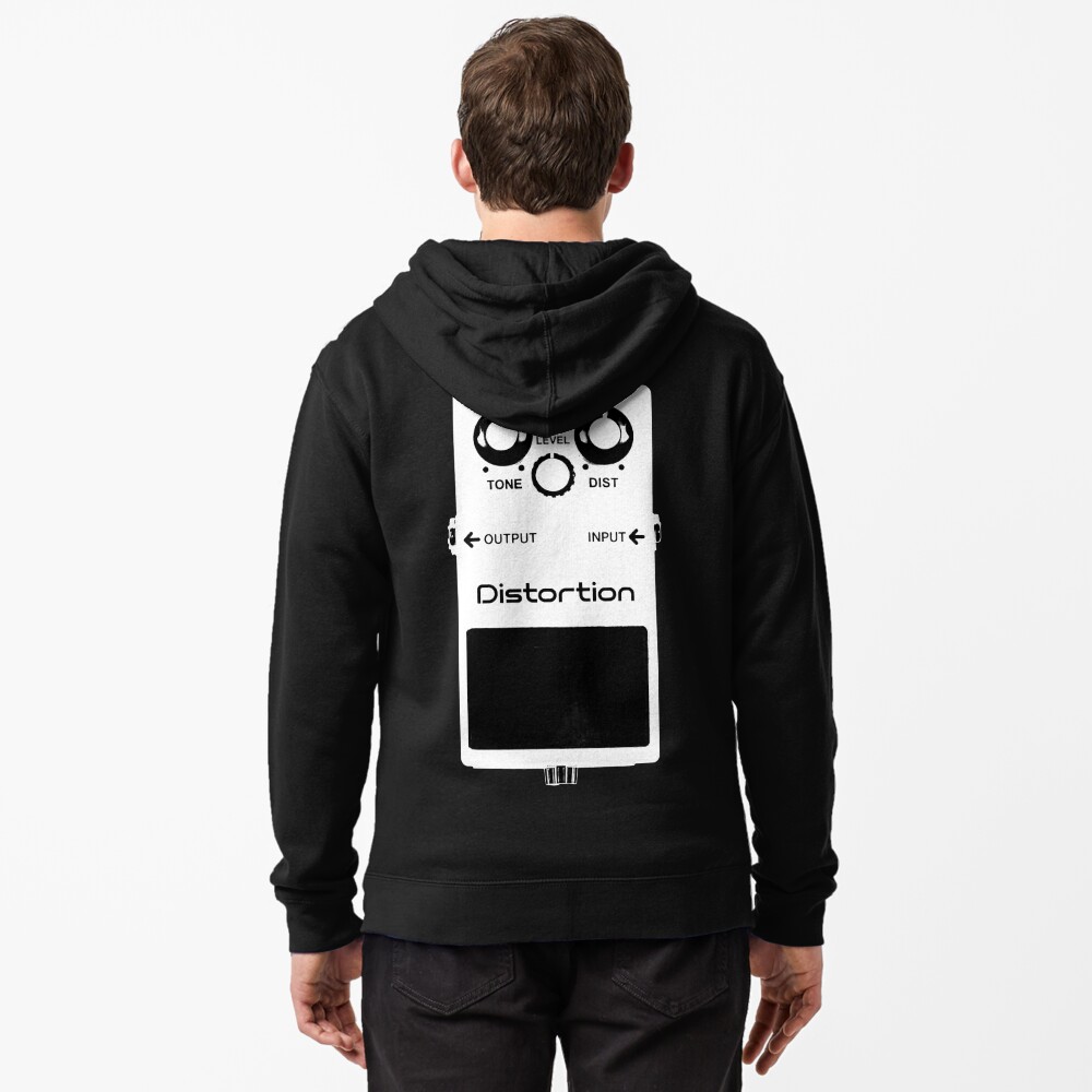 GUITAR PEDALS Recording Studio Engineer Guitarist Gear Foot Effect Pedals Music Illustration Sticker T-Shirt Zipped Hoodie
