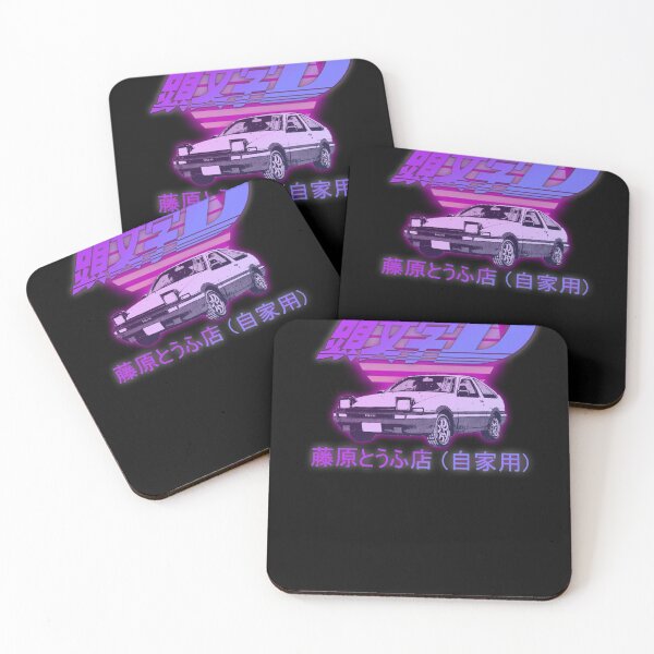 Item preview, Initial D AE86 RETRO SYNTHWAVE designed and sold by GeeknGo.