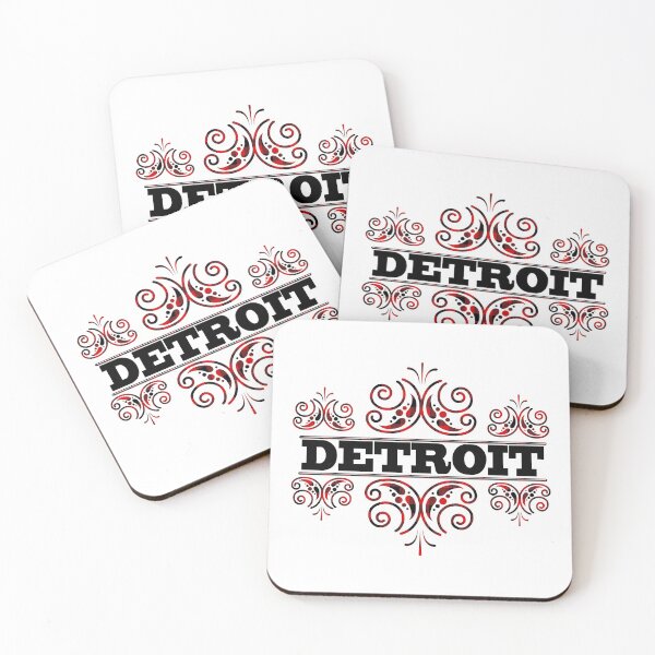 Item preview, Detroit city skyscraper skyline, Retro  designed and sold by GulQari.