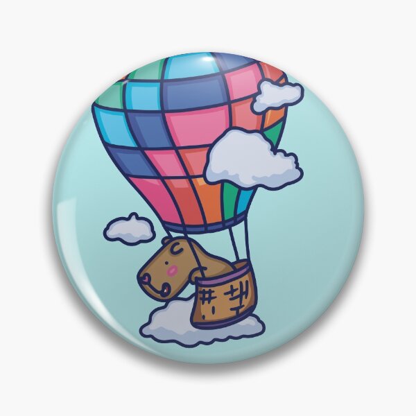 Item preview, Hot Air Balloon Adventures with Colette Capybara designed and sold by Pigapalooza.