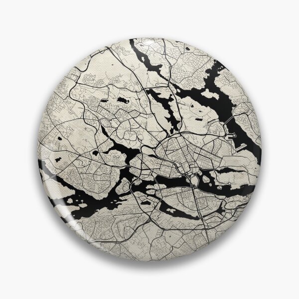 Item preview, Stockholm Sweden Vintage Street Map With Co-ordinates designed and sold by RossWilson12.