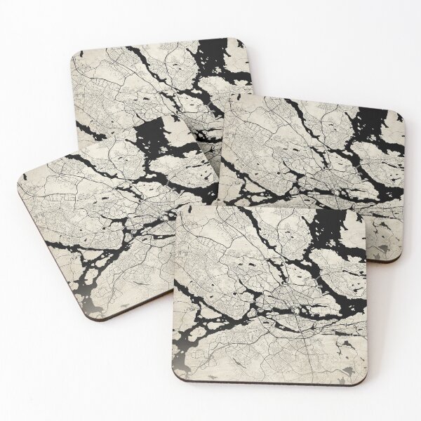 Item preview, Stockholm Sweden Vintage Street Map With Co-ordinates designed and sold by RossWilson12.