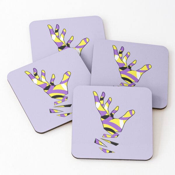 Item preview, Shardic Hand - Nonbinary Pride designed and sold by rollingtape.