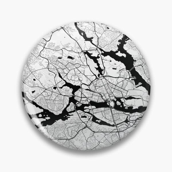 Item preview, Stockholm Sweden Modern Street Map With Co-ordinates designed and sold by RossWilson12.
