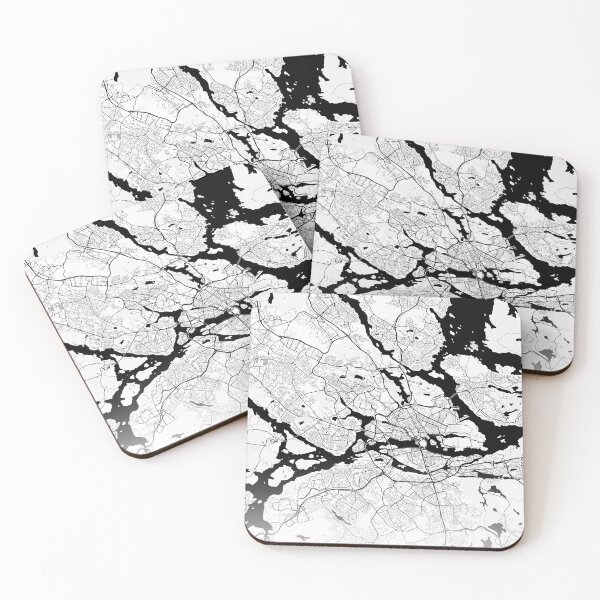 Item preview, Stockholm Sweden Modern Street Map With Co-ordinates designed and sold by RossWilson12.