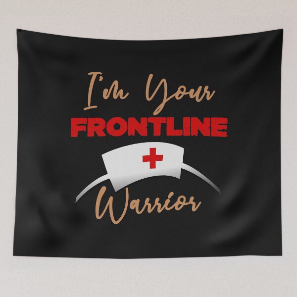 Item preview, I'm Your Frontline Warrior - Cool Clean Nurse Hat Graphics Gift designed and sold by leo121687.
