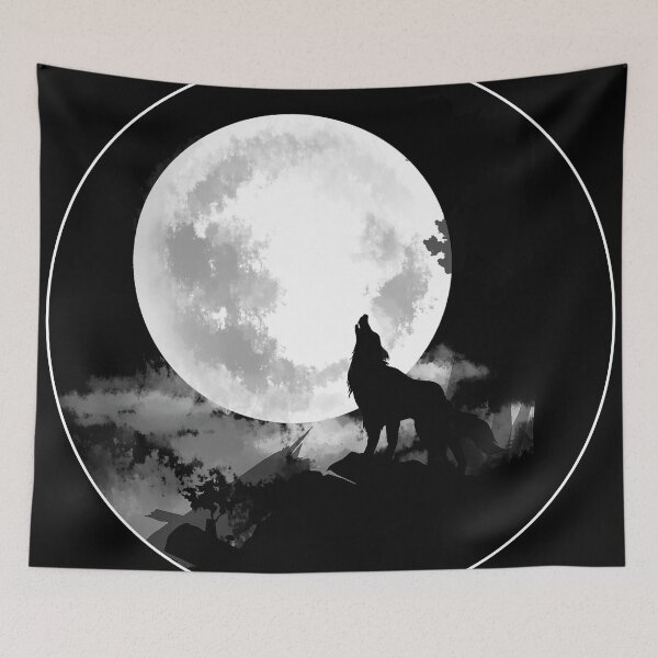 Item preview, Howling Wolf to the Moon designed and sold by ClothingJerown.