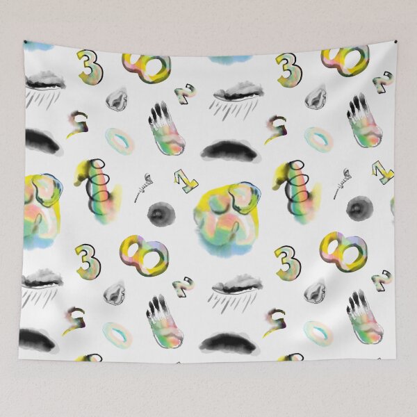Item preview, Pattern 10 - Watercolor Rainbow Numbers designed and sold by Rainbow Infinity.