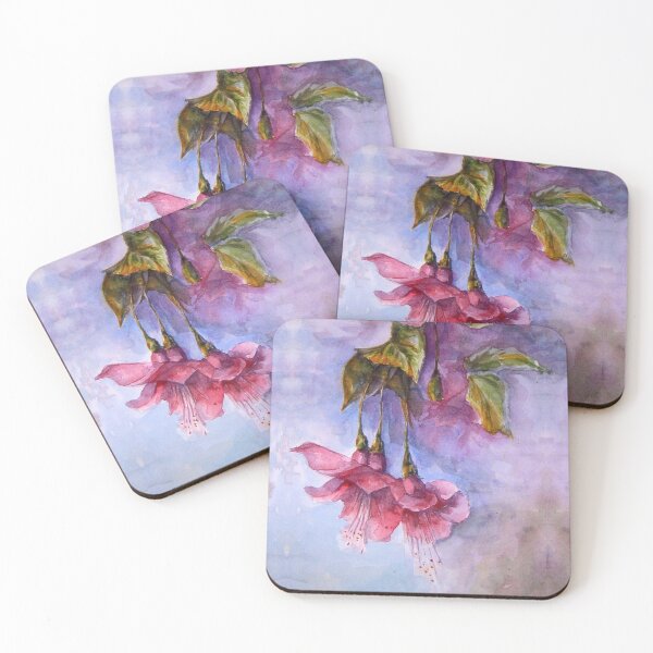 Item preview, Fuchsias 2 Watercolour Painting designed and sold by Heatherian.