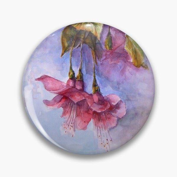 Item preview, Fuchsias 2 Watercolour Painting designed and sold by Heatherian.