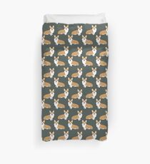 Welsh Corgi dog breed pet portrait cute puppy dog hipster friendly pet Duvet Cover