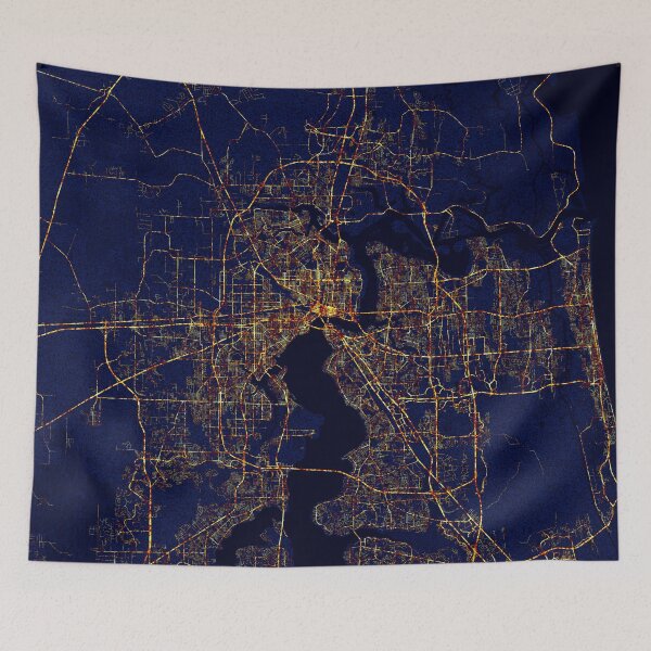 Item preview, Jacksonville, Florida, USA - City At Night designed and sold by deMAP.