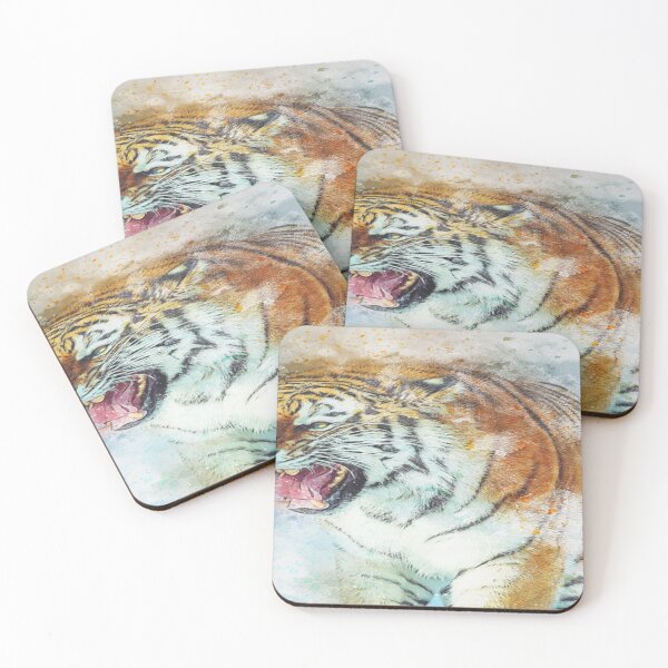 Item preview, wild tiger face designed and sold by Ettevehs.
