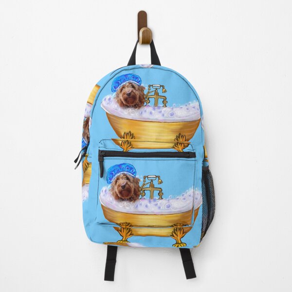 Item preview, Dog spa day- Cavapoo puppy in bubble bath. Cute cute cavalier king charles spaniel puppy love ! designed and sold by Artonmytee.