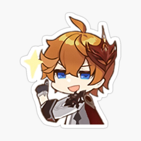 Tartaglia/Childe | Genshin Impact Sticker "Satisfied" Sticker