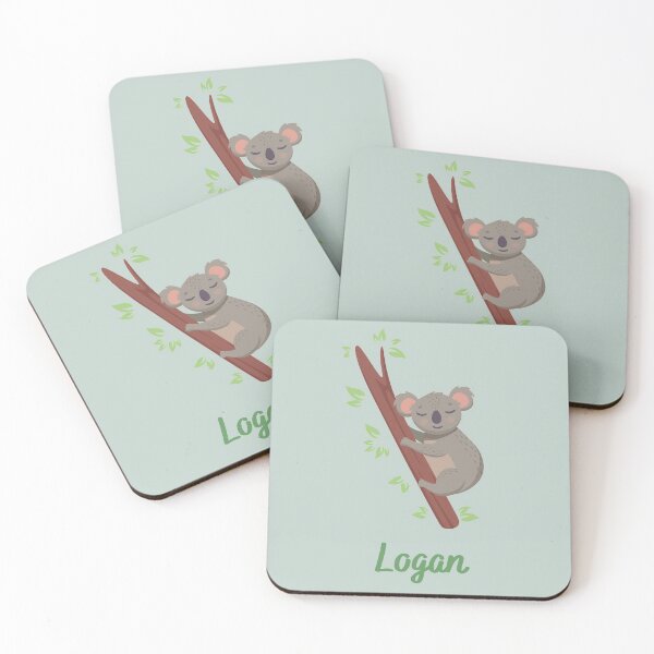 Artikelvorschau, Logan Boys Name Koala Druck entworfen und verkauft von melbournegirl.