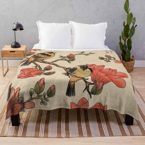 Item preview, Japanese flowers and birds artstyle designed and sold by ClothingJerown.