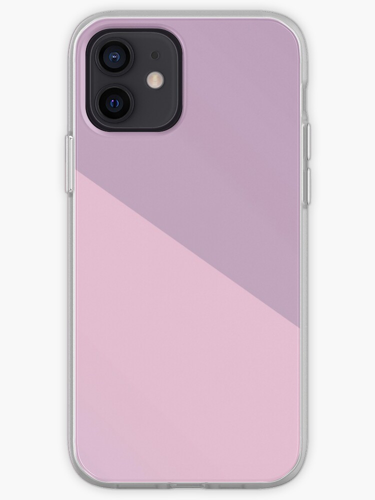 Pretty Pastel Pink And Purple Diagonal Color Block Iphone Case Cover By Blkstrawberry Redbubble