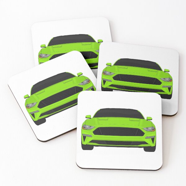 Item preview, Mustang GT Grabber-lime + Black roof designed and sold by VenZolic.