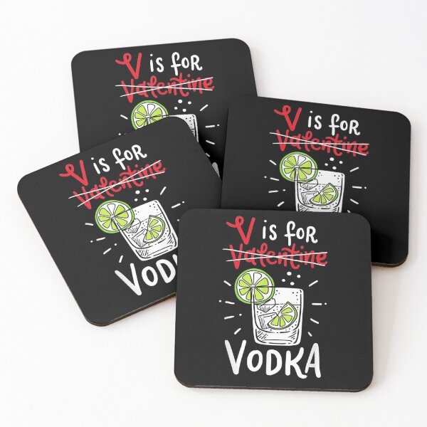Item preview, V Is For Vodka Clothing Funny Valentine Day Gift Vodka Lover designed and sold by shirleyfinley.