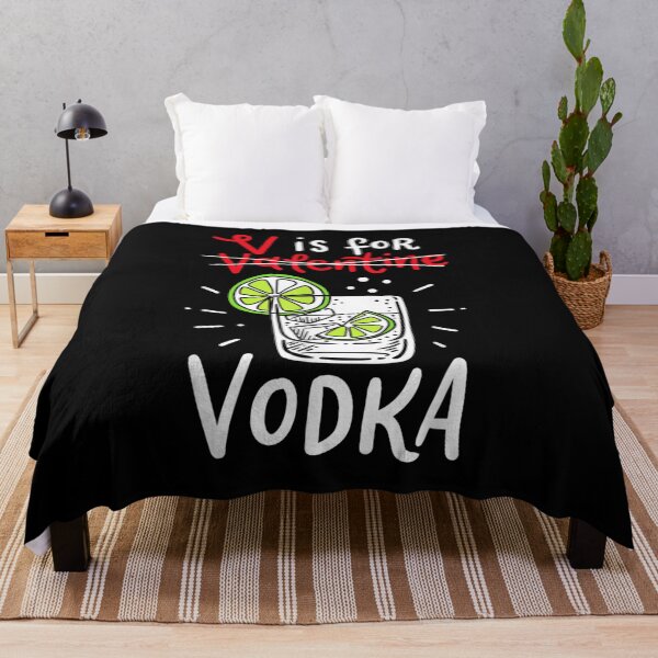 Item preview, V Is For Vodka Clothing Funny Valentine Day Gift Vodka Lover designed and sold by shirleyfinley.