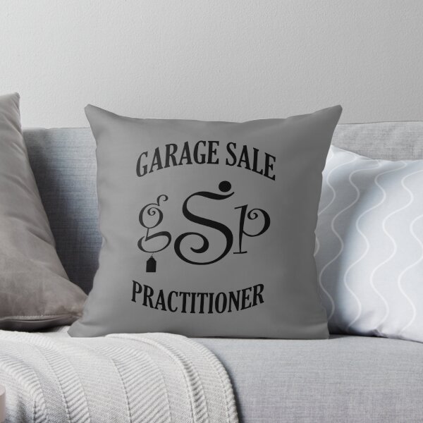 Garage Sale Practitioner Throw Pillow