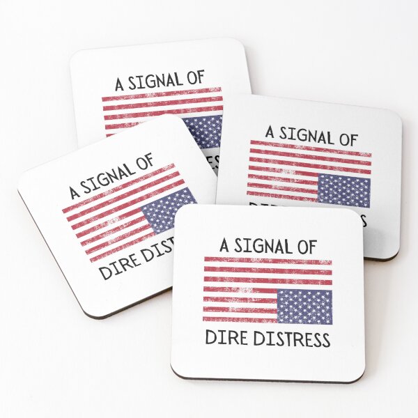 Item preview, Upside down US Flag: A Signal of Dire Distress designed and sold by ThoughtJumble.