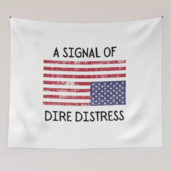 Item preview, Upside down US Flag: A Signal of Dire Distress designed and sold by ThoughtJumble.
