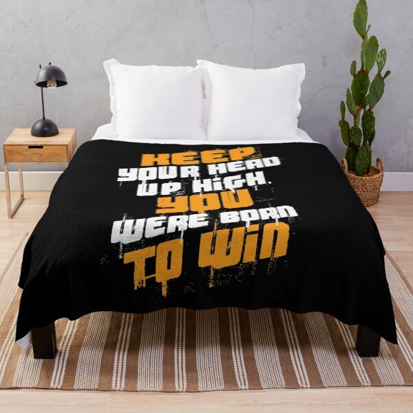 Item preview, Keep Your Head High You Were Born To Win Motivational print designed and sold by jakehughes2015.