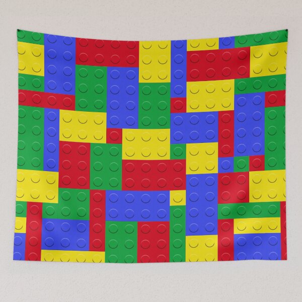 Item preview, Classic Red Green Blue Yellow Building Blocks Bricks Master Builder designed and sold by Feeling Artsy.