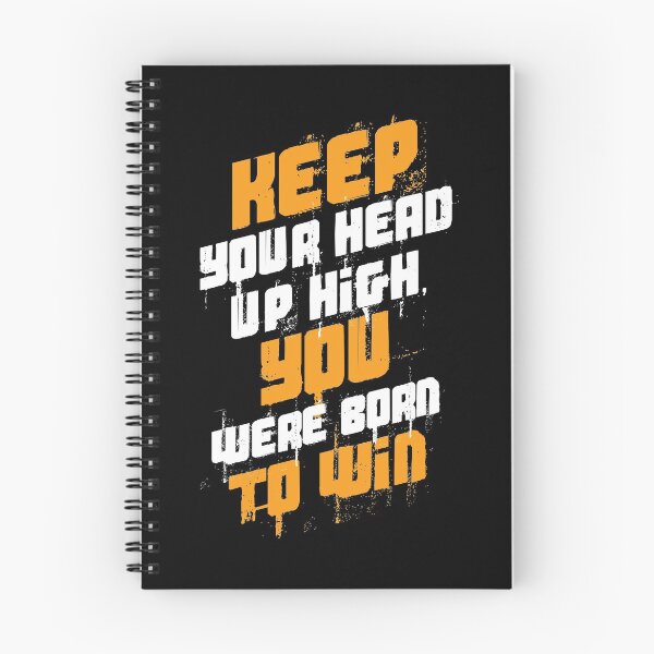 Item preview, Keep Your Head High You Were Born To Win Motivational print designed and sold by jakehughes2015.