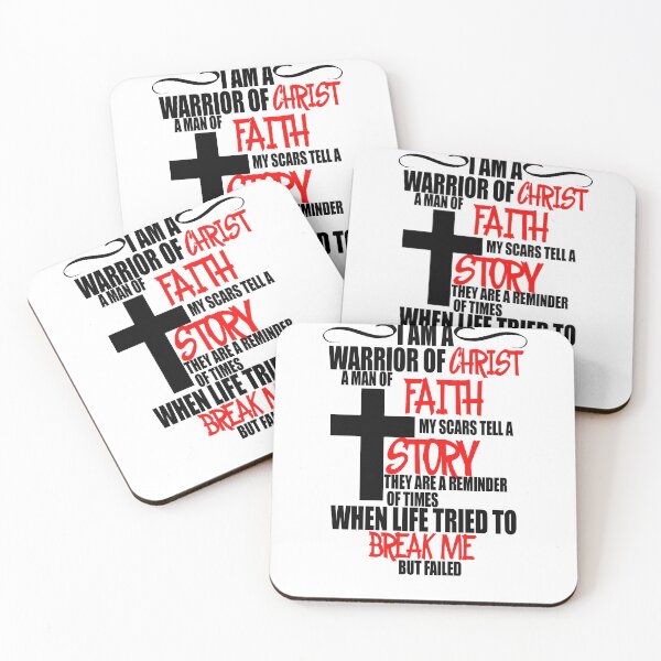 Item preview,  Warrior of Christ and a MAN of faith designed and sold by Crystalsgraphix.