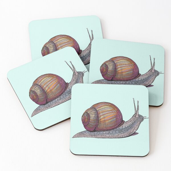 Item preview, Illustrated Watercolor Snail Art designed and sold by Maya Kandell.