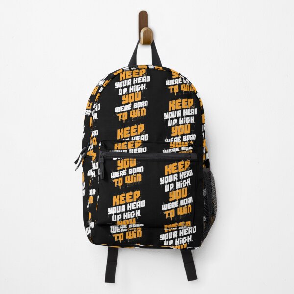 Item preview, Keep Your Head High You Were Born To Win Motivational print designed and sold by jakehughes2015.