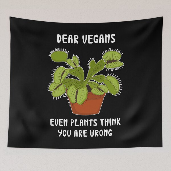 Item preview, Dear Vegans Plants Think You Are Wrong Funny Venus Flytrap product designed and sold by jakehughes2015.