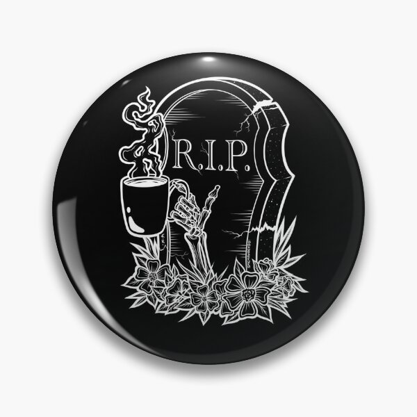 Item preview, Caffeine to the Grave (white)  designed and sold by spicyavocxdo.