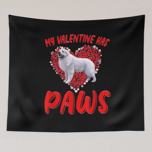 Item preview, My Valentine Has Paws Great Pyrenees Valentine Gifts designed and sold by shirleyfinley.