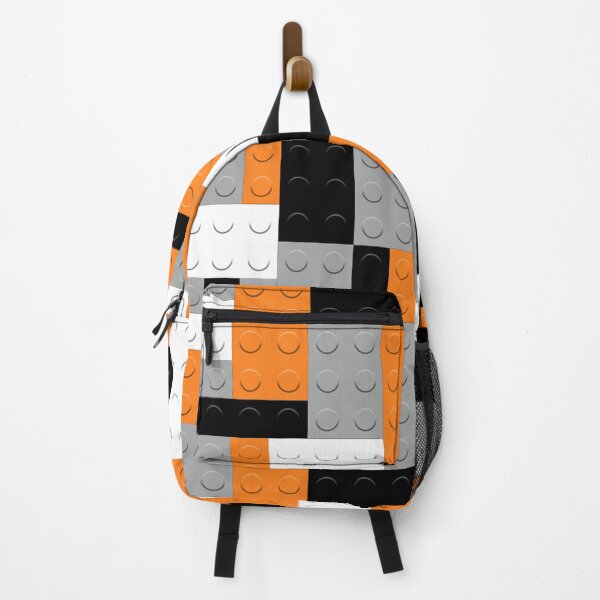 Item preview, Black White Gray Orange Building Blocks Bricks Master Builder designed and sold by Feeling Artsy.
