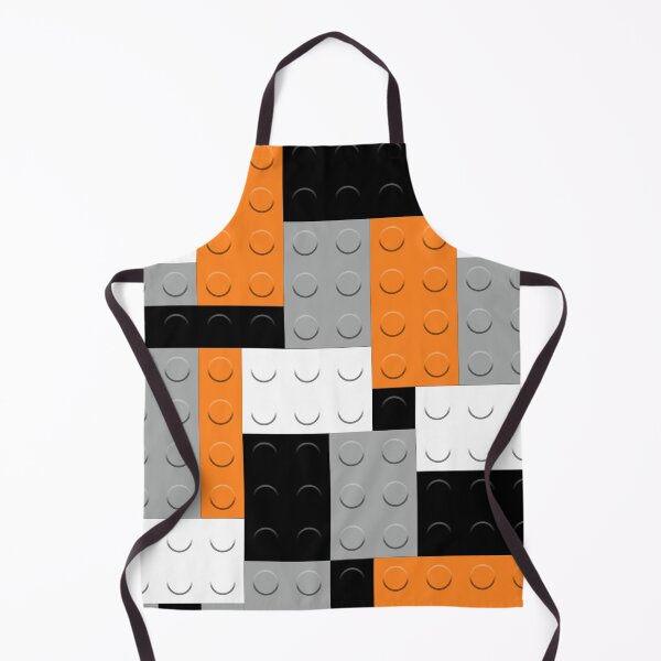 Item preview, Black White Gray Orange Building Blocks Bricks Master Builder designed and sold by Feeling Artsy.