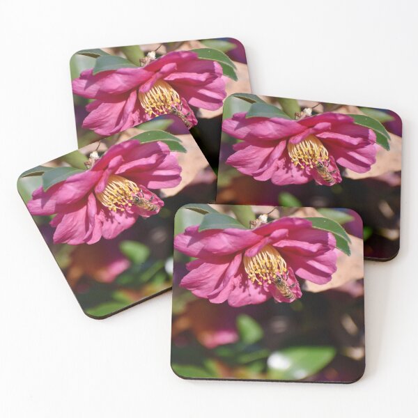 Item preview, Honey Bee Pollinating Pink Flower designed and sold by M-Washington.