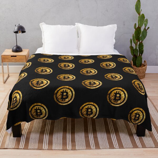 Item preview, Bitcoin (BTC) Wrinkled Gold Foil Logo designed and sold by issaapparel.