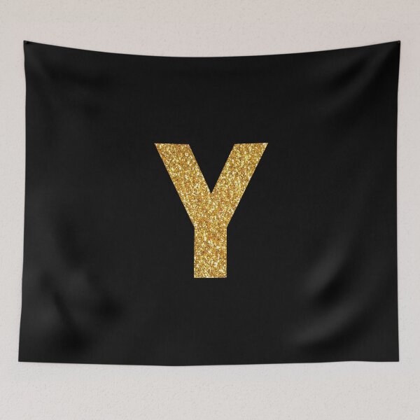 Item preview, Letter Y Gold Glitter designed and sold by LiveAndGlow.